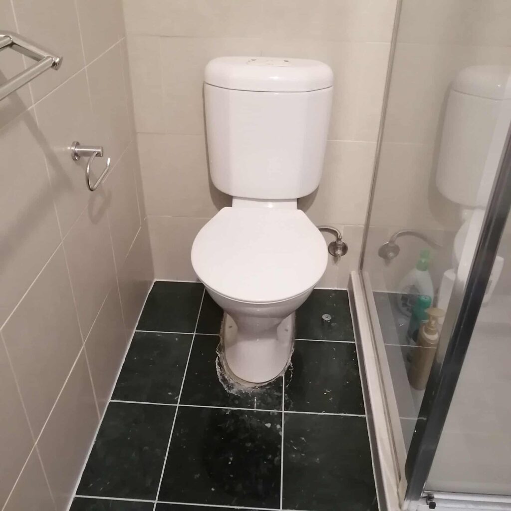 Old home toliet in bathroom need replacement